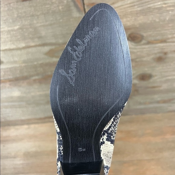 NEW Sam Edelman Snakeskin Reesa Chelsea Ankle Boots - Picture 12 of 13